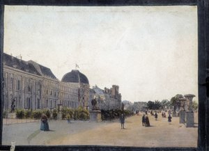 Les Tuileries - i "" Views of Paris for Panoptic Polyorama"", ca 1850 av Unknown artist