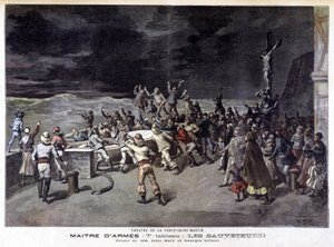 Les redningsmenn: 7. maleri av stykket "" Maître d