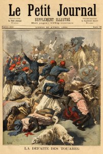 Oberstløytnant Joseph Joffre (1852-1931), sjef for de franske styrkene i Sudan (fransk Sudan, faktisk Mali), sendte den 23. mars 1894 tuareg-stammene "" Tengereguif"" mellom innsjøene Goro og Fati - Løytnant Oberst Joseph Joffre av Unknown artist