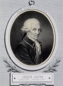Medaljongportrett av musiker Franz Joseph Haydn (1732-1809) av Unknown artist