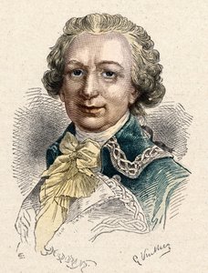 Louis Antoine, Count of Bougainville (1729-1811), French navigator. av Unknown artist