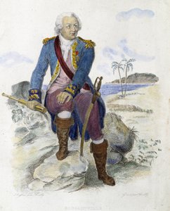 Louis Antoine, greve av Bougainville (1729-1811), fransk navigatør. - i "" Den franske Plutarch"" av Mennechet av Unknown artist
