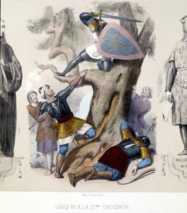 Louis VII den unge (1120/1180), Capetiens direkte under det 2. korstoget (1147/1149). av Unknown artist