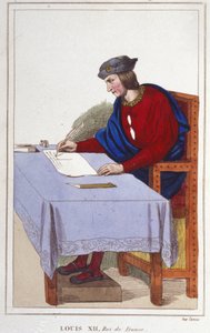 Ludvig XII (1462 -1515), konge av Frankrike, gravering fra 1830 av Unknown artist