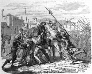 Louis the More taken prisoner (1500). av Unknown artist