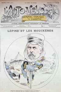 Lépine og Mouckères - i ""Auto-Vélo""" av 12.12.1897, Bibl.de la ville de Paris. av Unknown artist