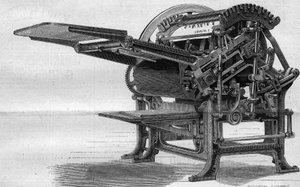 Machine used for zincography av Unknown artist