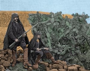 Mafia (Cosa Nostra) på Sicilia: picciotti unge medlemmer av mafiaen, sent på 1800-tallet. av Unknown artist