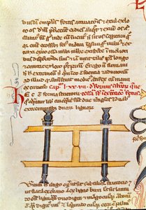 Manuskriptside "" Kirurgi"" (MS. LAT.VII XXXII-3023) av Guillaume de Salicet (Guglielmo da Saliceto) (1207-1270) munk og lege. 1300-tallets Biblioteca Marciana Venezia av Unknown artist