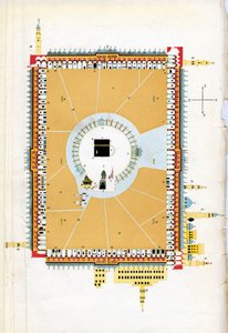 Kart over Mekka - 1800-tallet av Unknown artist