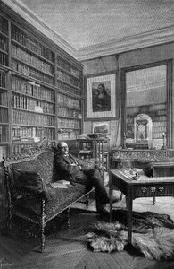 Marcellin Berthelot (1827-1907), fransk kjemiker, i sin praksis. Gravering i "" Natur: gjennomgang av vitenskapene og deres anvendelser på kunst og industri"" av 31. mars av Unknown artist