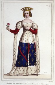 Marie de Berry (1367-1434). Grevinne av Clermont og Auvergne. av Unknown artist