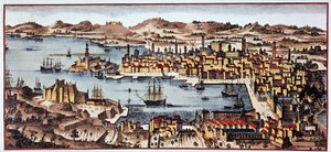 Marseille i 1680 - B.N. av Unknown artist