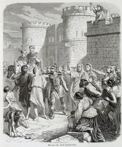 Martyrdom of Saint Symphorien - i "Histoire des popes"", av Maurice Lachatre av Unknown artist