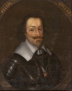 Matthias Gallas, greve av Campo og hertug av Lucera, østerriksk general - Portrett av Matthias Gallas (1584-1647), greve av Campo, hertug av Lucera, anonym Olje på lerret. Mål: 65x55 cm. Nasjonalmuseet Stockholm av Unknown artist