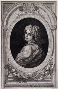 Medaljongportrett av pave Jeanne - i "Histoire des popes"" av Maurice Lachatre av Unknown artist