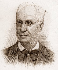 Members of the Academy Francaise in 1895: portrait of Emile Ollivier (1825-1913), French politician. av Unknown artist