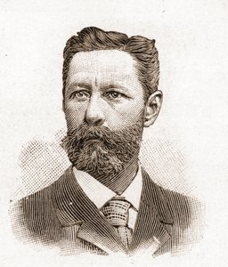 Medlemmer av Academy Francaise i 1895: portrett av Eugene-Melchior (Eugene Melchior) de Vogue (1848-1910), fransk forfatter. av Unknown artist