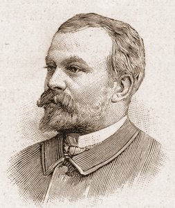 Medlemmer av Academy Francaise i 1895: portrett av Jules Lemaitre (1853-1914), dramatiker, dramatisk kritiker, essayist, litteraturhistoriker og fransk historieforteller. av Unknown artist