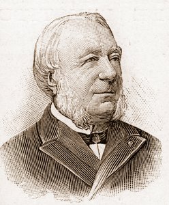 Medlemmer av Academy Francaise i 1895: portrett av Marie Louis Antoine Gaston Boissier (1823-1908), fransk historiker og filolog. av Unknown artist