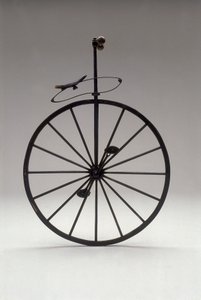 Monosykkel med trehjul fra 1870 av Unknown artist