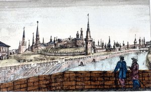 Moskva, Moskva. Gravering av Unknown artist