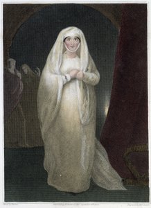 Mrs. Siddons, i rollen som Lady Macbeth i Shakespeares skuespill "Macbeth", deb. 1800-tallet av Unknown artist