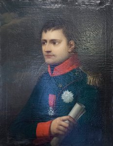 Napoleon I, keiser av franskmennene og kongen av Italia, tidlig på 1800-tallet (olje på lerret) av Unknown artist