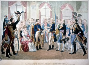 Napoleon ble utropt til keiser i 1804. av Unknown artist