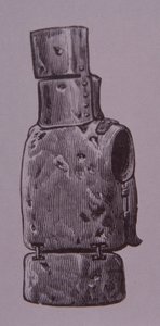 Ned Kellys drakt med hjemmelaget rustning (gravering) av Unknown artist