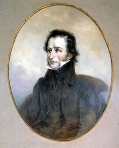 Niccolo Paganini (1782 - 1840). Akvarell. Scala-museet, Milano. av Unknown artist