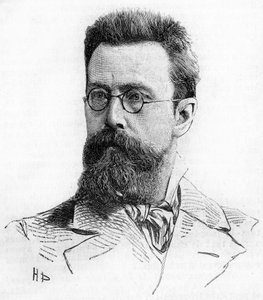 Nicholas (Nikolai) Rimsky Kroskov (Rimsky-Kroskov) (1844-1906), russisk komponist. Engasjert fra 189. av Unknown artist