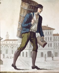 Gammel handel: melkemannen (litografi av Unknown artist