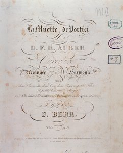 Åpning av operaen La muette de Portici av D. F. Auber av Unknown artist