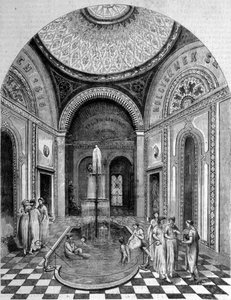 Orientalske bad i Budapest. Det rosa rommet av Unknown artist