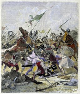 Othon 1er (912-973) overrasket av opprørerne i Roma - i «Histoire des popes», av Maurice Lachatre av Unknown artist