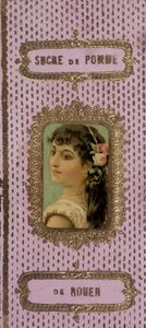 Packaging carton of “” Sugar de Pomme de Rouen””, n.d. 19th century av Unknown artist