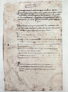 Side med kommentarer til salmene av Cassiodore (manuskript, 900-tallet) av Unknown artist