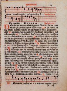 Side av liturgiboken "The Priestly Book" av Castellini av Unknown artist