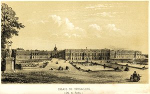 Palace of Versailles, hageutsikt i 1857. av Unknown artist