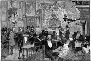 Paris 1887: Skyggenes teater ved kabareten til «Cat Noir»». av Unknown artist