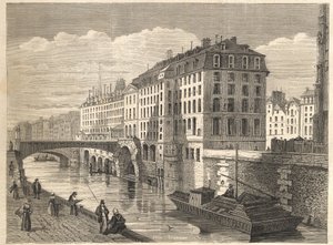 Paris Demolitions: Hotel Dieu av Unknown artist