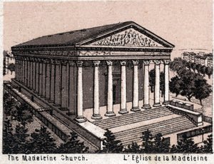 Paris, France: view of the Madeleine Church. in “” The world illustrates 168 views”” Undated (end 19th century) av Unknown artist