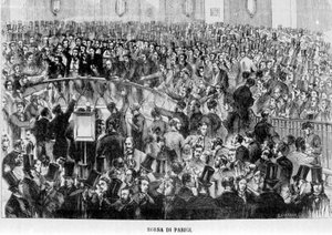 Paris-børsen (kurv) i 1870. av Unknown artist