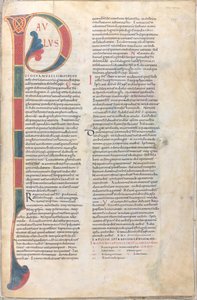 Paulus og Silvanus hos Timoteus: initialen i Paulus#39; andre brev til tessalonikerne av Unknown artist