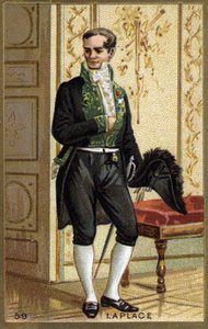 Pierre Simon de Laplace (1749 - 1827), fransk matematiker og astronom. Kromolitografi fra 1800-tallet. av Unknown artist