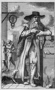 Pierre de Montmaur (1576 -1650) erudit, fransk poet av latinsk uttrykk - gravering av Unknown artist