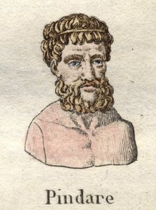 Pindare (518-v. 438 f.Kr.), gresk operapoet. av Unknown artist