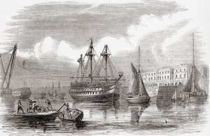 Plymouth, England (gravering) av Unknown artist