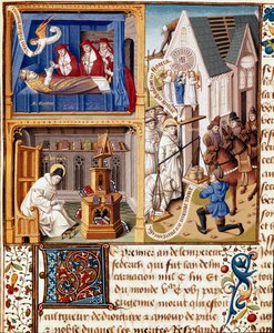 Pave Eugene III døde i 1153. Den hellige Bernard av Clairvaux (1090-1153). Armes de Jacques d